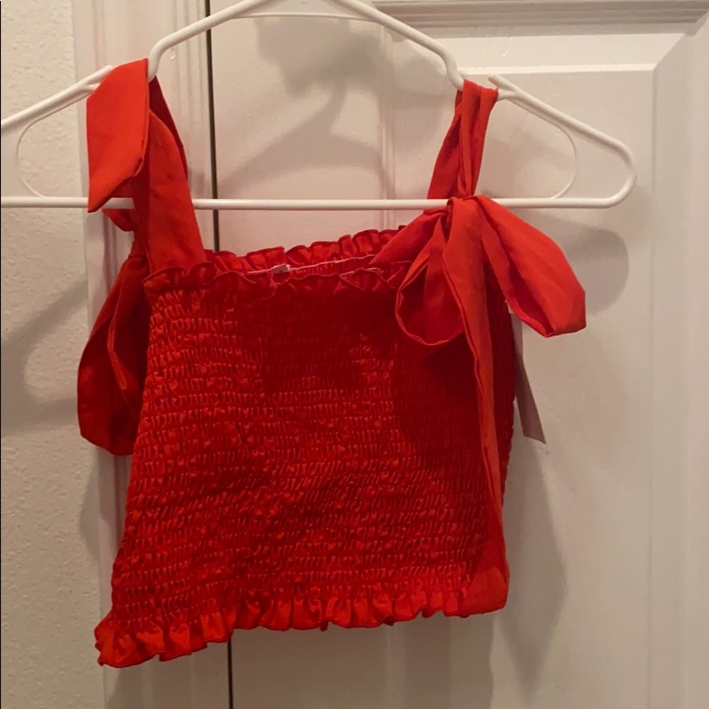 Red cute tube top